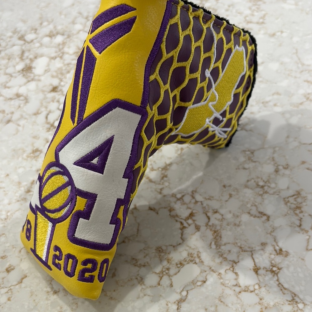Kobe Bryant edition Golf Purple and Yellow Golf Putter Cover - Picture 4 of 6
